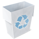 Trash, Garbage, recycle bin LightGray icon