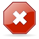 gtk, cancel Firebrick icon