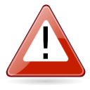 Dialog, warning Firebrick icon