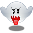 Ghost, Boo, mario Black icon