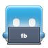 user, Laptop, Facebook Icon