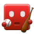 ibaseball, red Firebrick icon