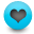 Heart DeepSkyBlue icon