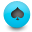 Spade DeepSkyBlue icon