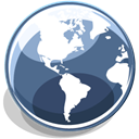earth, globe, Browser SlateGray icon