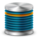 Database, storage Black icon