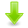 Down, Arrow Black icon