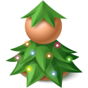 christmas, Tree Black icon