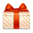 gift, present, christmas Firebrick icon