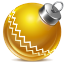 Ball, christmas DarkGoldenrod icon