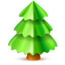 christmas, Tree Black icon