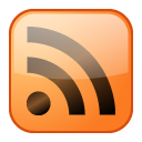 shine, Rss, Orange Coral icon