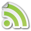 Rss, sticker, feed YellowGreen icon