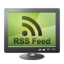 Rss, monitor, feed, screen DarkKhaki icon