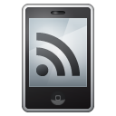 feed, Rss, Mobile Black icon