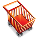 ecommerce, webshop, shoppingcart Black icon