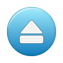Eject, Blue, button SteelBlue icon