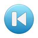 First, Blue, button SteelBlue icon