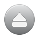 grey, button, Eject Silver icon