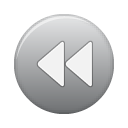 button, grey, rew Gray icon