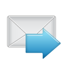 Email, Forward Gainsboro icon