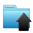 upload, Folder SkyBlue icon