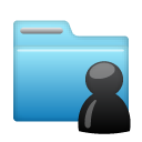 user, Folder SkyBlue icon