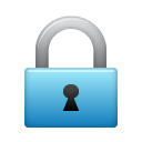 Lock SteelBlue icon