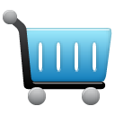 shopping, Cart SteelBlue icon
