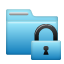 Lock, Folder SkyBlue icon