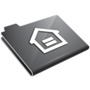 house, Home, grey, Folder Black icon