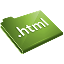 Folder, html Black icon