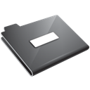 Minus, grey, Folder Black icon