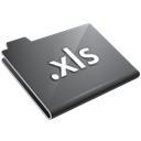 xls Black icon