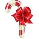 christmas, Candycane Firebrick icon