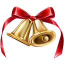 Bells, christmas, jingle DarkRed icon