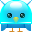 space, tweetle Aqua icon