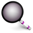 purple, search, radar Black icon