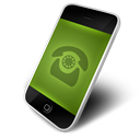 Dial, green Black icon