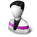 purple, user Black icon
