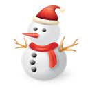 snowman, christmas Black icon