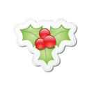 10, sticker, xmas Black icon