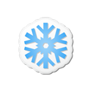 christmas, Snow Black icon