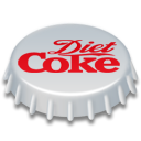 diet, coke, Coca cola, light Silver icon