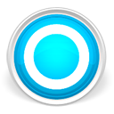 Circle, Blue, round LightGray icon