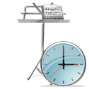 Clock, Mydocuments Black icon