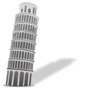 tower, Building, italy, pisa Black icon