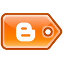 blog, blogger, tag DarkOrange icon