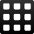 3x3, Grid Black icon