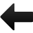 Left, Arrow Black icon